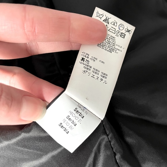 Vintage MOSCHINO Jeans Black Scissors & Ribbon Blazer ~ US 12 - Picture 6 of 7